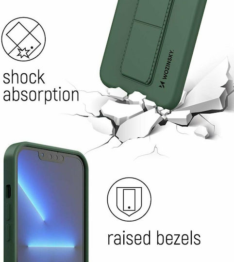 Wozinsky Kickstand Flexible Back Cover Silicon Roșu (Redmi 9)