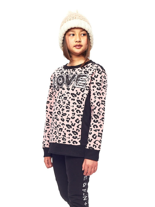 Εβίτα Kids Set with Pants Winter 2pcs Pink R