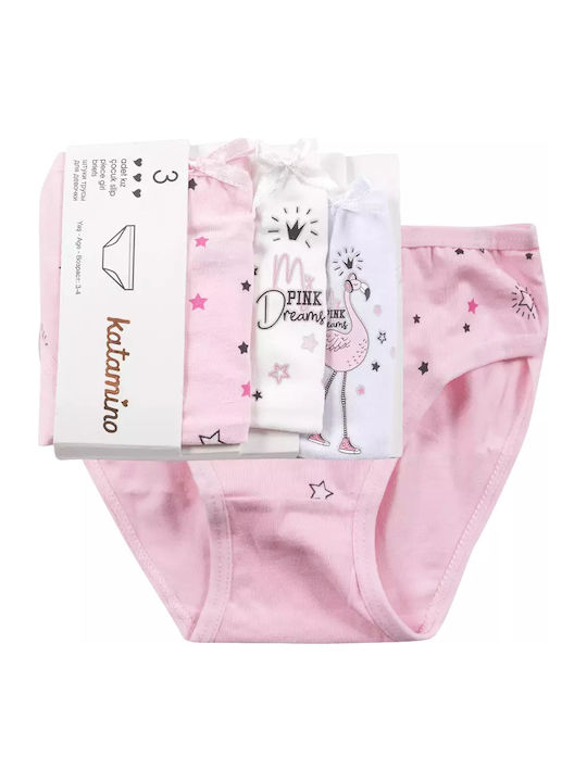 Energiers Pink Dreams Kids' Set with Briefs Multicolored 3pcs