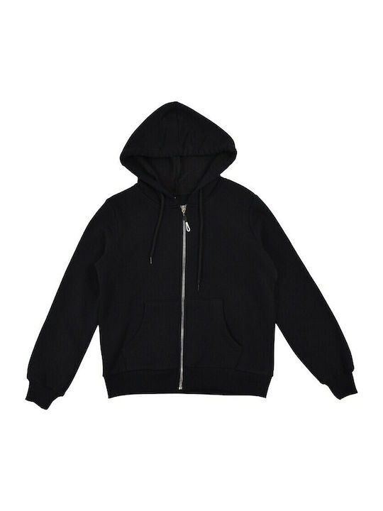 Kids Sweatshirt Cardigan Cotton with Hood Gray
