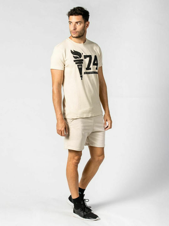 T-shirt Μπεζ