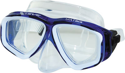 XDive Silicone Diving Mask Matrix Light Blue