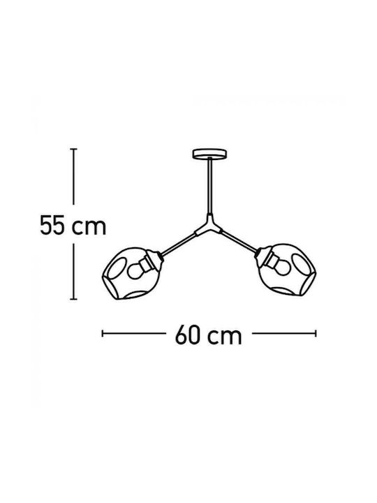 Inlight Modernă Metalică Plafonieră de tavan cu Dulie E27 60buc Argint