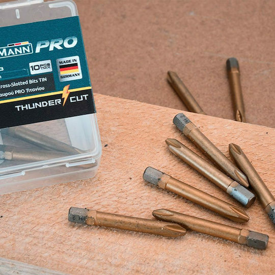Bormann Pro Сет 10 Битове за Винтоверт Кръст BHT3513