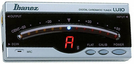 Ibanez Chromatisch Tuner LU10 in Silber Farbe