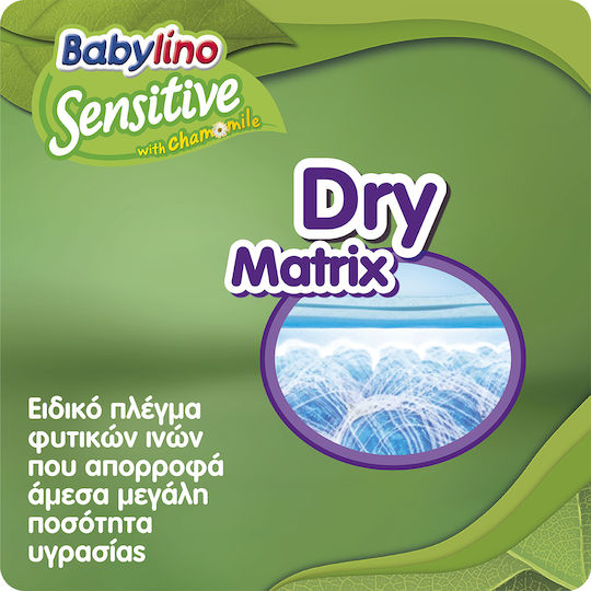 Babylino Tape Diapers Sensitive Cotton Soft No. 5+ for 12-17kg 42pcs