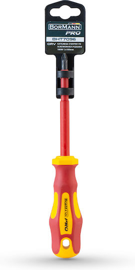 Bormann Pro Magnetic Șurubelniță Electricianului VDE 1000V Cruce cu Lungimea 80mm BHT7094