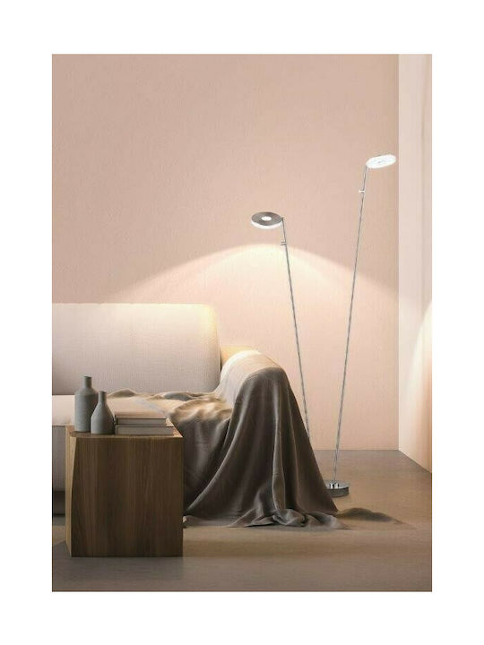 Fischer Honsel Dent LED Floor Lamp H135cm. Silver