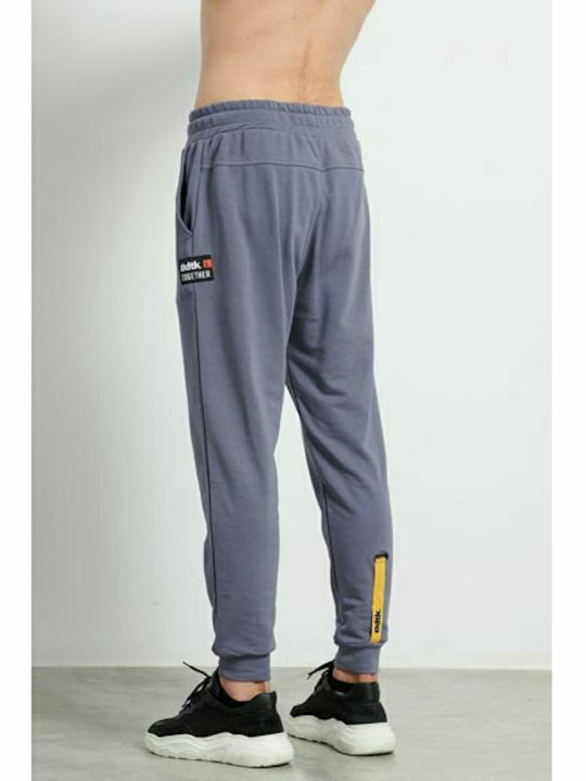 BodyTalk Men's Sweatpants with Rubber Blue