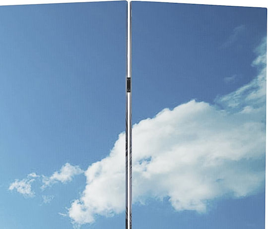 vidaXL Canvas Room Divider with 4 Panels 160x170cm