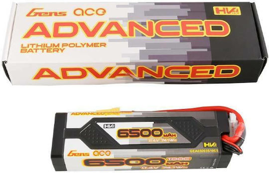 Gens Ace Advanced Μπαταρία Li-Po 11.4V 6500mAh 100C 3S EC5 για Τηλεκατευθυνόμενο