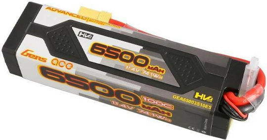 Gens Ace Advanced Μπαταρία Li-Po 11.4V 6500mAh 100C 3S EC5 για Τηλεκατευθυνόμενο