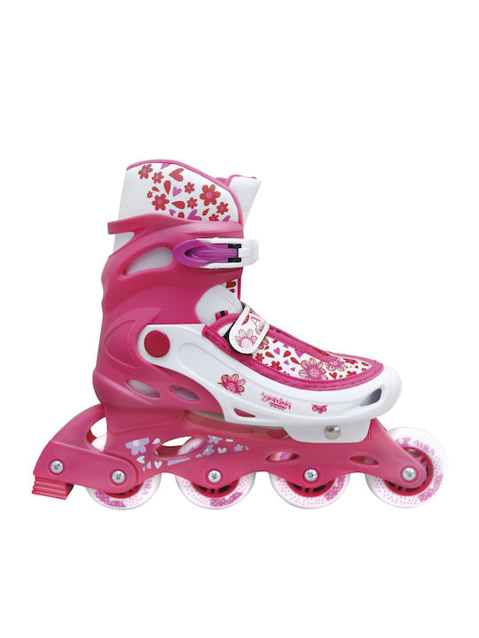 AMILA Inline Αυξομειούμενα Rollers Ροζ Παιδικά