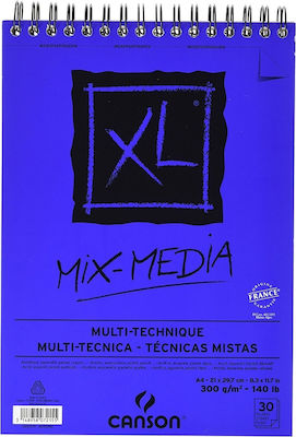 Canson Sketch Pad XL Mix-Media 300gr A4 21x29.7cm 30 Sheets