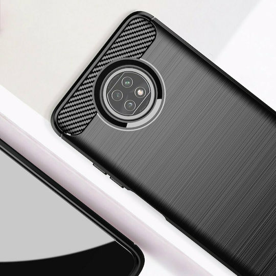Hurtel Carbon Back Cover Σιλικόνης Μπλε (Redmi Note 9T)