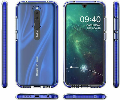 Hurtel Spring Back Cover Silicone 1mm Light Blue (Redmi 8)