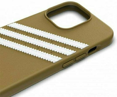 Adidas Molded Plastic Back Cover Beige / Gold (iPhone 13 Pro)