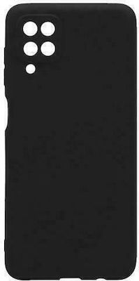 iNOS Soft TPU Silicone Back Cover Black (Galaxy A12)