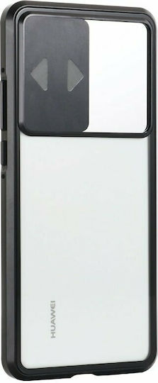 Wozinsky Magnetic Cam Slider 360 Full Cover Tempered Glass Magnetic Clear / Black (Huawei P40 Lite 5G)