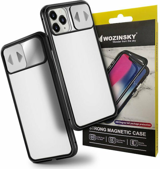 Wozinsky Magnetic Cam Slider 360 Full Cover Tempered Glass Magnetic Clear / Black (Huawei P40 Lite 5G)