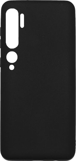Soft Touch Back Cover Σιλικόνης Μαύρο (Xiaomi Mi Note 10 Lite)