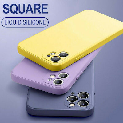 Bodycell Square Liquid Silicone Back Cover Light Green (Realme C21Y / C25Y)