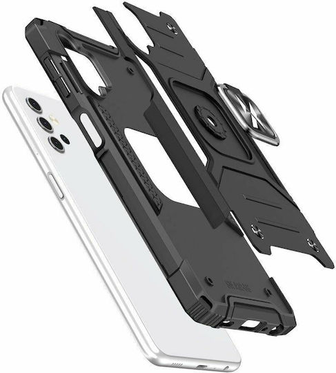 Wozinsky Ring Armor Задна корица Пластмаса Черен (Samsung Galaxy A13 5G)