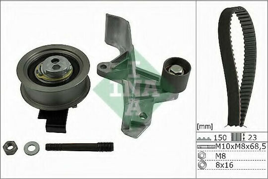 INA Set of Car Engine Belt for Seat Exeo Skoda Superb Volkswagen Passat Audi A4 / A6 530054610