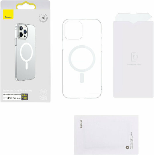Baseus Crystal Magnetic Back Cover Σιλικόνης Διάφανο (iPhone 13 Pro Max)