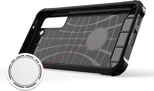 Hurtel Hybrid Armor Tough Здрава Задна Корица Пластмаса Сребърна (Galaxy S21 FE 5G)