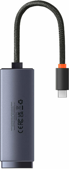 Baseus Lite Series Αντάπτορας Δικτύου USB-C με Ενσύρματη Σύνδεση Gigabit Ethernet
