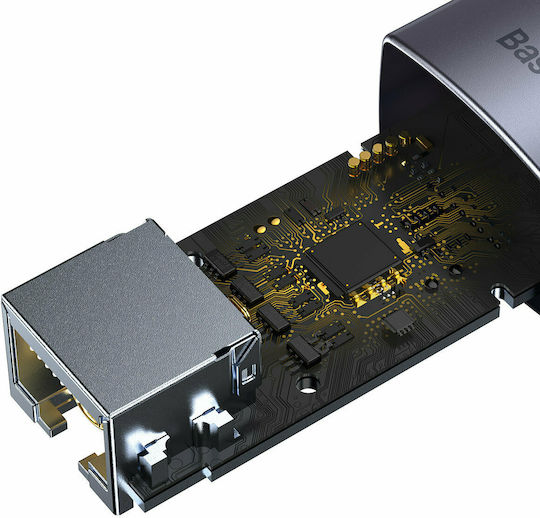 Baseus Lite Series Αντάπτορας Δικτύου USB-C με Ενσύρματη Σύνδεση Gigabit Ethernet