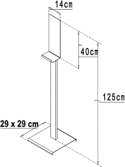Hand Sanitizer Floor Stand
