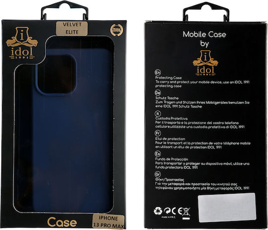 Idol 1991 Velvet Elite 4 Side Camera Guard Back Cover Σιλικόνης Μπλε (iPhone 13 Pro Max)