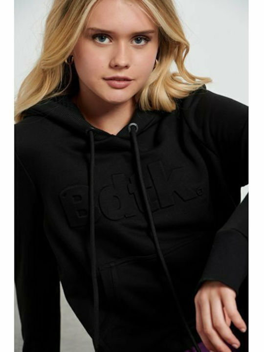 Women's Sweatshirt Hooded Black