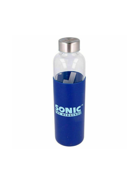 Stor Sonic Μπουκάλι Νερού Γυάλινο με Βιδωτό Καπάκι Μπλε 585ml Stor Sonic Μπουκάλι Νερού Γυάλινο με Βιδωτό Καπάκι Μπλε 585ml