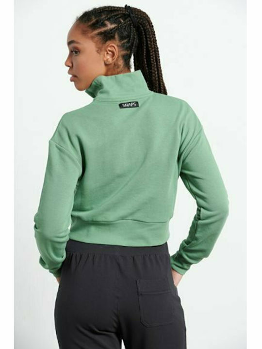 BodyTalk Women's Cropped Sweatshirt Green