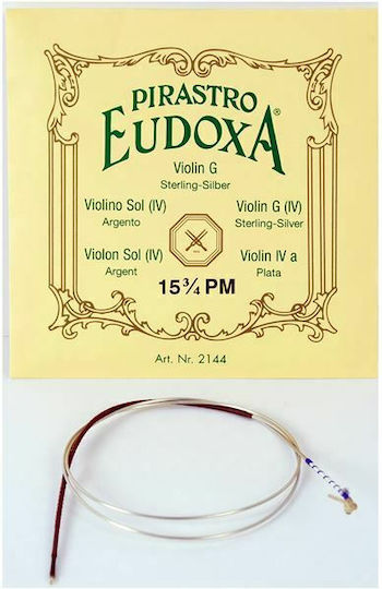 Pirastro Μονή Gut Χορδή για Βιολί 3/4 / 4/4 Eudoxa D (16 3/4) - 4/4