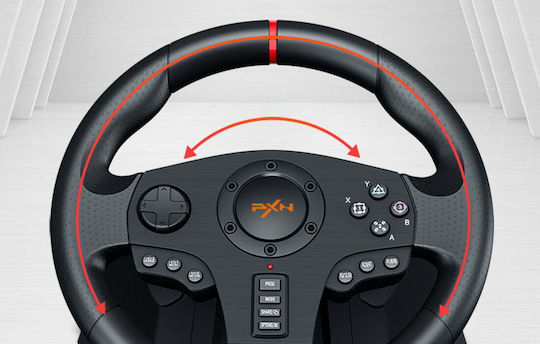 PXN Steering Wheel with Pedals for PC / PS3 / PS4 / Switch / XBOX One / Xbox Series X/S (PXN-V900)