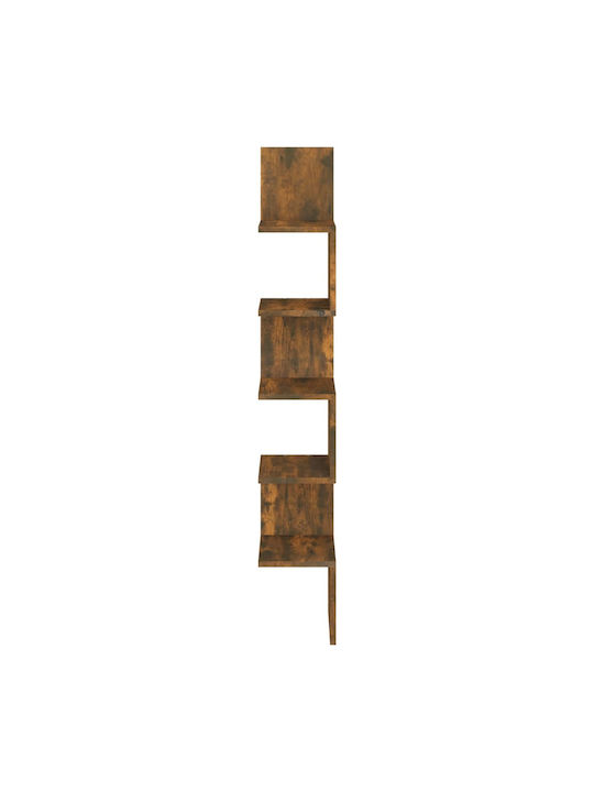 Raft colțar Perete Stejar afumat 20x20x127.5cm