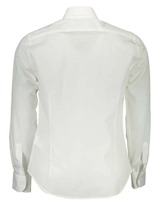 La Martina Men's Shirt Long Sleeve Cotton White