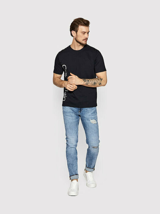 Men's Elastic Jeans Pants with Slim Tapered Fit Denim Medium