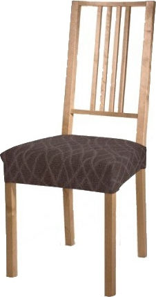 Mc Decor Waves Elastic Cover for Chair Black 40εκ. 2pcs MCL.EL.WAVES.KK-MAYRO