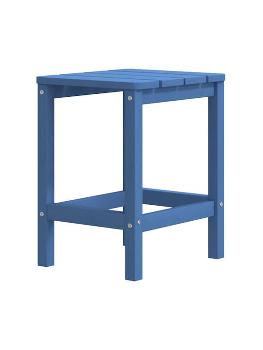 Deckchair Plastic Adirondack Blue with Table 2pcs 73x83x92cm.