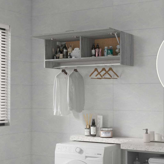 vidaXL Cabinet de baie L100xA32.5xÎ35cm Gri