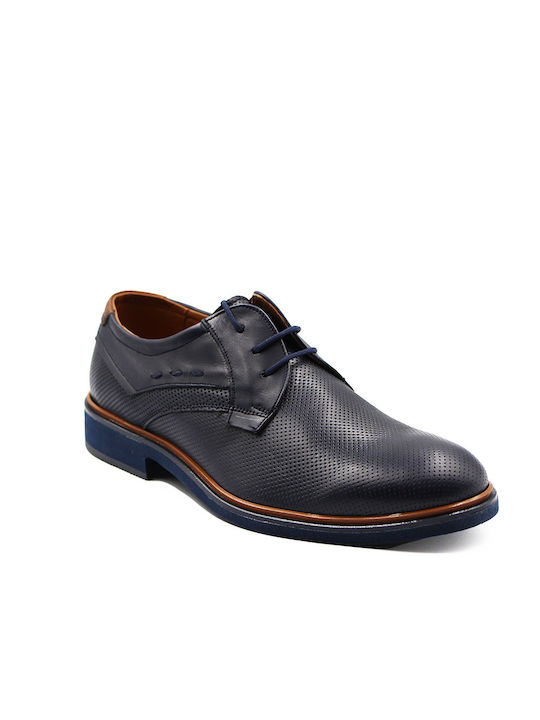 Antonio Shoes Leder Herren Freizeitschuhe Blau