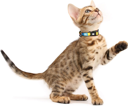 Max & Molly Unicorn Cat Collar Smart ID Light Blue 10mm x 22-35cm