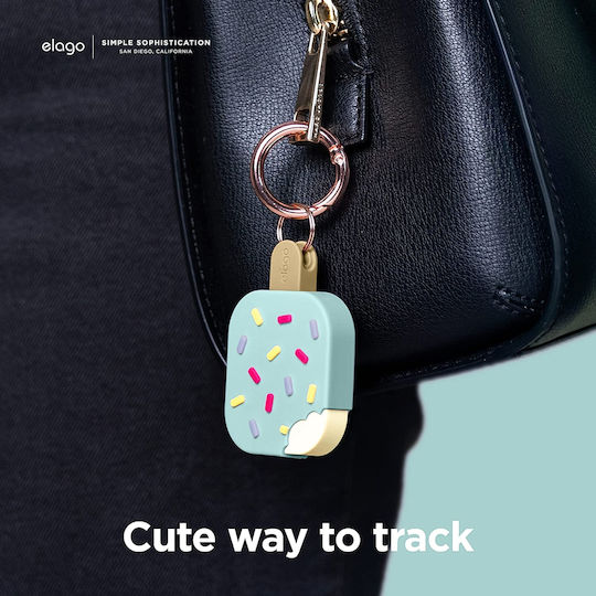 Elago Ice Cream Калъф за ключодържател Силикон за AirTag Mint