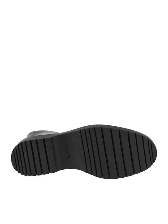 Bria Ghete dama de piele Bocanci Negru