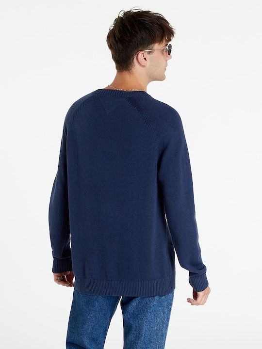 Tommy Hilfiger Men's Long Sleeve Sweater Navy Blue